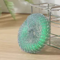 Губка металлическая SIMALAND 7075920 с пластиковым кольцом