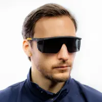 Очки защитные открытые Delta Plus Kilimanddjaro Smoke черные с защитой от запотевания и царапин