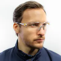 Очки защитные открытые Delta Plus Vulcano 2 PLUS Clear прозрачные с защитой от запотевания и царапин