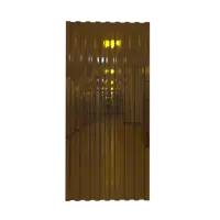 Профнастил Локопласт 1800x800мм прозрачно-коричневый