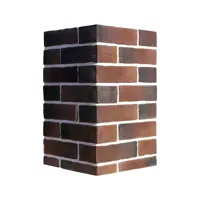 Угловой камень искусственный White Hills Сити Брик коричнево-серый 2.95 м.п.