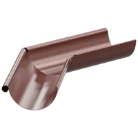 Угол желоба внешний Вегасток ⌀125мм 135° коричневый