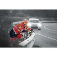 Брюки повышенной видимости Delta Plus PHPA2OM3X, цвет флуоресцентный оранжевый/синий, размер 3XL (60-62), рост (196/204)