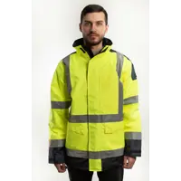 Куртка утепленная повышенной видимости Delta Plus EASYVJMXG, цвет флуоресцентный желтый/синий, размер XL