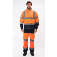 Куртка повышенной видимости Delta Plus PHVE2OMXG, цвет флуоресцентный оранжевый/синий, размер XL
