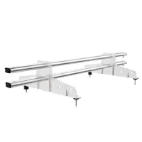 Снегозадержатель трубчатый Borge 41.6см х 1м цинк серый