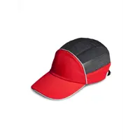 Каскетка защитная Ампаро 126921, красно-чёрная
