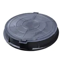 Люк колодца Техпласт 630мм черный 250кН