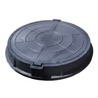 Люк колодца Техпласт 630 мм черный 70кН