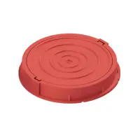 Люк колодца Техпласт 580мм красный 30кН