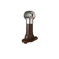 Турбодефлектор Polivent TD160 ОЦ утепленный Н500 для кровельного профнастила 20 мм цвет коричневый