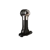 Турбодефлектор Polivent TD160 НСТ утепленный Н500 для кровельного профнастила 20 мм цвет черный