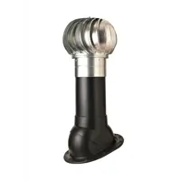 Турбодефлектор Polivent TD160 ОЦ утепленный высотой Н500 для скатной кровли цвет черный