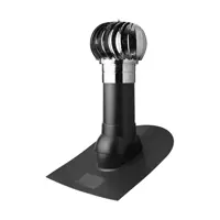 Турбодефлектор Polivent TD160 НСТ утепленный Н500 для битумной кровли цвет черный