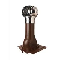 Турбодефлектор Polivent TD160 НСТ утепленный Н500 универсальный цвет коричневый