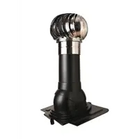 Турбодефлектор Polivent TD160 НСТ утепленный Н500 универсальный цвет черный