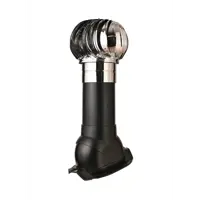 Турбодефлектор Polivent TD160 НСТ утепленный Н500 для кровельного профнастила 35мм цвет черный