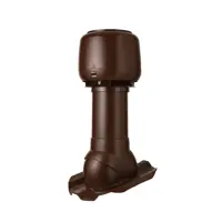 Колпак Polivent D160 с вентиляционным выходом утепленный Н500 для кровельного профнастила 20 мм цвет коричневый