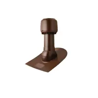 Колпак Polivent D160 с вентиляционным выходом утепленный Н500 проходной элемент для битумной кровли цвет коричневый