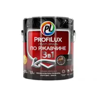 Грунт-эмаль по ржавчине 3 в 1 Profilux Н0000005013 цвет черный 1.9 кг