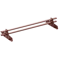 Снегозадержатель трубчатый Vegastok для мягкой кровли 1м RAL 8017