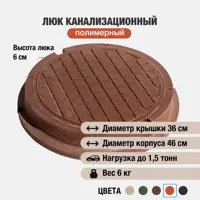 Люк колодца Новая Эра ⌀460мм красный