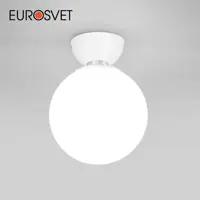 Светильник настенно-потолочный EUROSVET a062585 Bubble 1 лампа 2 м² цвет белый