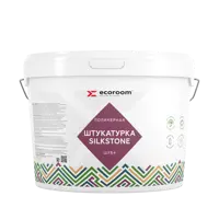 Штукатурка декоративная Ecoroom SilkStone Шуба цвет белый 18 кг