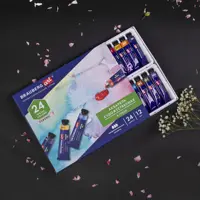 Акварель художественная/краски акварельные для рисования в тубах Набор 24 цвета по 12 мл Brauberg Art Classic 191765