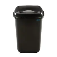 Контейнер для мусора 90 л Plafor Quatro чёрный с плавающей крышкой