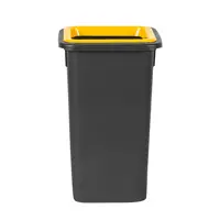 Мусорное ведро Plafor Fit bin 20 л цвет черный/желтый