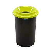 Контейнер для мусора Plafor Eco bin 50 л цвет черный/зеленый