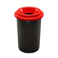 Контейнер для мусора Plafor Eco bin 50 л цвет черный/красный