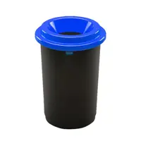 Контейнер для мусора Plafor Eco bin 50 л цвет черный/синий