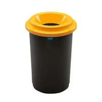 Контейнер для мусора Plafor Eco bin 50 л цвет черный/желтый
