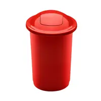 Мусорное ведро Plafor Top bin 50 л цвет красный