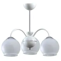 Люстра подвесная Светус НСБ07-3*60-118 белая ВЕГА 3 лампы 15 м² цвет белый