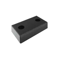 Бампер резиновый БР-450 (250x450x100) мм (П) в комплекте с пластиной для крепления БР 450x250 (2 шайбы + 2 гайки)