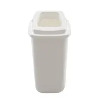 Ведро для мусора 28 л PLAFOR Sort bin белый бак с белой крышкой