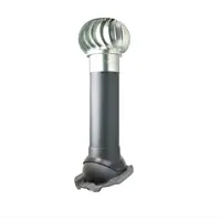 Турбодефлектор Polivent TD160 ОЦ утепленный Н700 для кровельного профнастила С-21 мм цвет серый