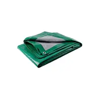 Тент с люверсами укрывной МТ-Пак Торг Тарпаулин 10x12м зеленый 90г/м²