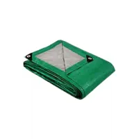 Тент с люверсами укрывной МТ-Пак Торг Тарпаулин 3x15м зеленый 120г/м²