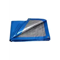 Тент с люверсами укрывной МТ-Пак Торг Тарпаулин 4x8м синий 180г/м²