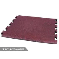 Садовая дорожка (дополнительный элемент) ЭкоПрофит 490x475x15 мм красная 2 шт