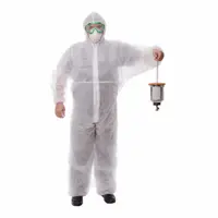 Комбинезон одноразовый с капюшоном Каспер-классик 631161 спанбонд размер XXXL, белый