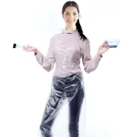 Фартук одноразовый Laima 610851 полиэтилен размер единый, белый, 100 шт