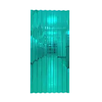 Профнастил Локопласт 1800x800мм бирюзовый прозрачный