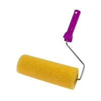 Валик структурный поролон. гладкий Krafor 085-0250 d80/230 мм бюгель 6 мм (в сборе) (1/50)