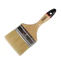 Кисть плоская ЕВРО №4 /100 мм КЕДР 099-1040 натур.щетина дерев.ручка
