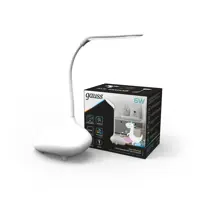 Светильник настольный Gauss Qplus 6Вт светодиодный Сенсорный цвет белый